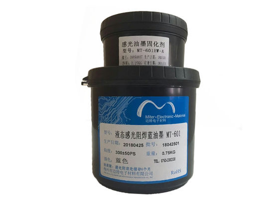 China Unauslöschliche Tinte flüssiges Foto-Bild PWBs, blaue Farblötmittel-Maske für multi Schicht PWB-Material fournisseur