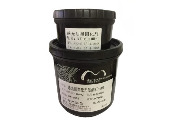 China Matt schwärzen Halogen-Inhalt der Photoimageable-Lötmittel-Masken-600ppm mit 8µM Feinheit fournisseur