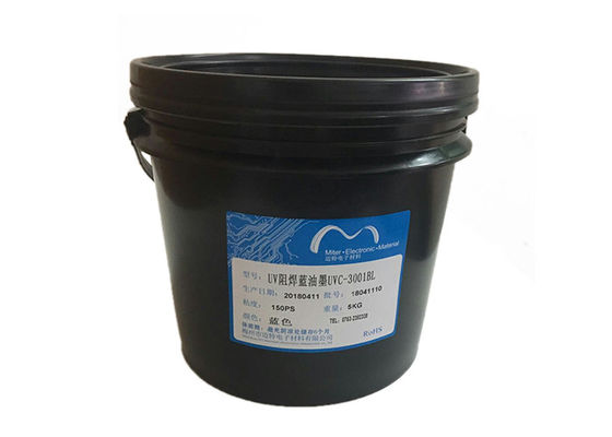 China Siebdruck heilbare PWB-Tinten-blaue UVfarb-UVlampen-Belichtung, die Maske kuriert fournisseur