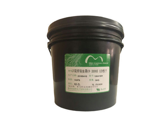 China Mittlere grüne Farbheilbare Lötmittel-Masken-PWB-UVtinte mit fest klebendem fournisseur