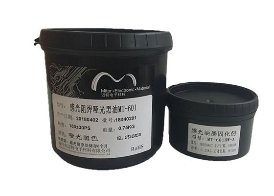 China Hohe Präzisions-Lötstopplack-Tinten-Matt-Schwarz-Farbe für Siebdruck fournisseur